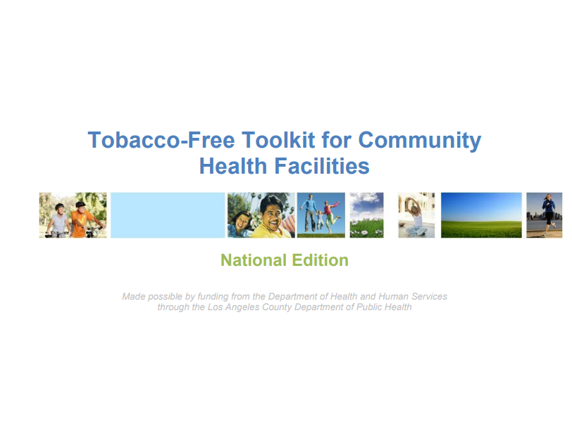 Tobacco-Free Toolkit for Community Health Facilities